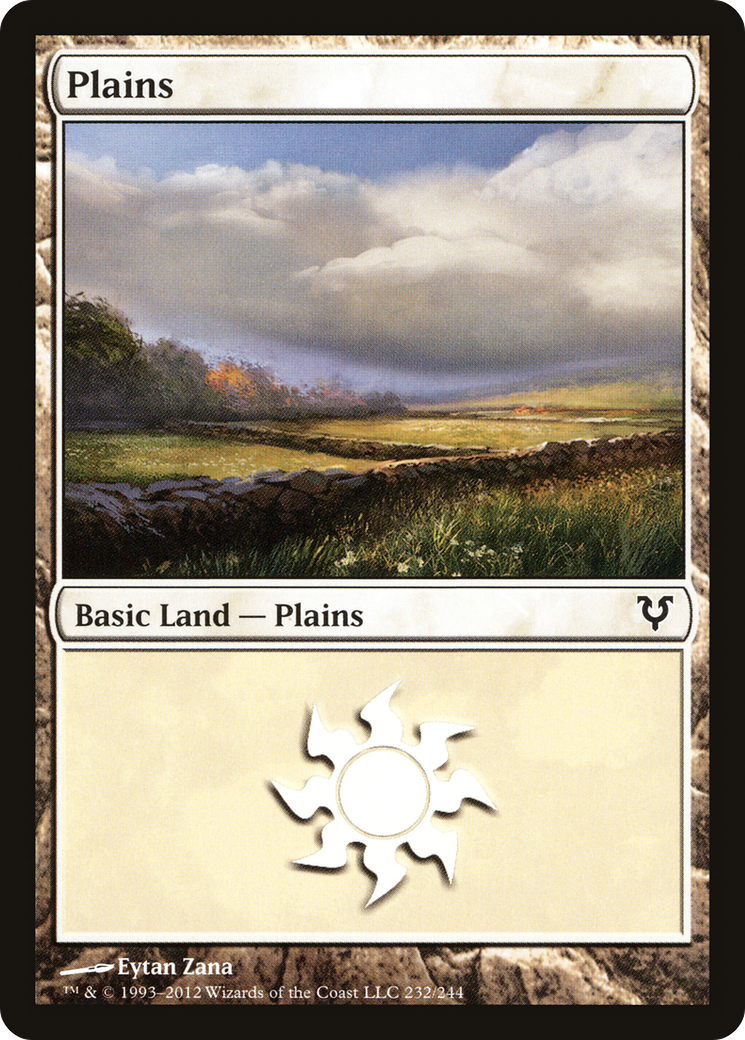 {B}[AVR 232] Plains (232) [Avacyn Restored]