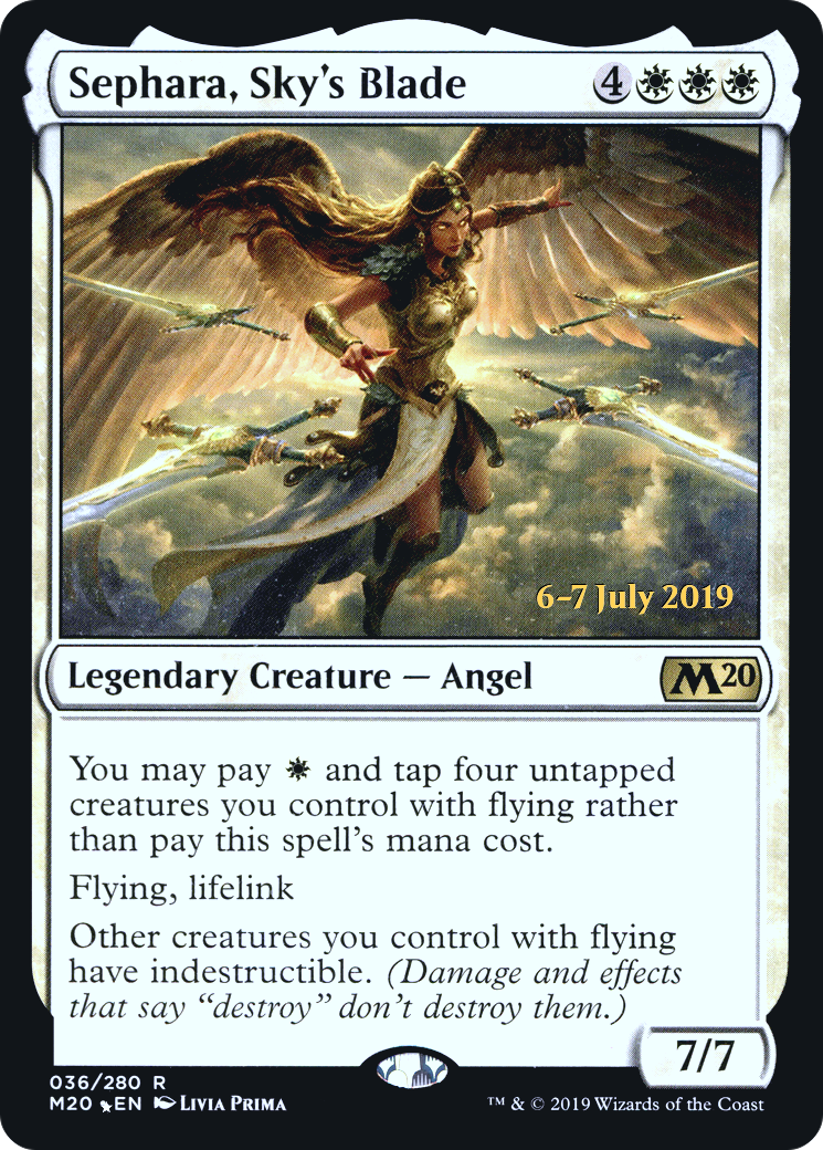 {R} Sephara, Sky's Blade [Core Set 2020 Prerelease Promos][PR M20 036] - Misty Mountain Games