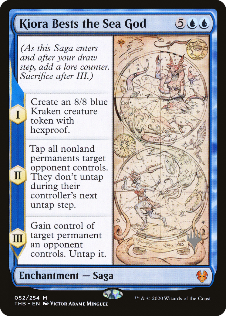 {R} Kiora Bests the Sea God (Promo Pack) [Theros Beyond Death Promos][PP THB 052]