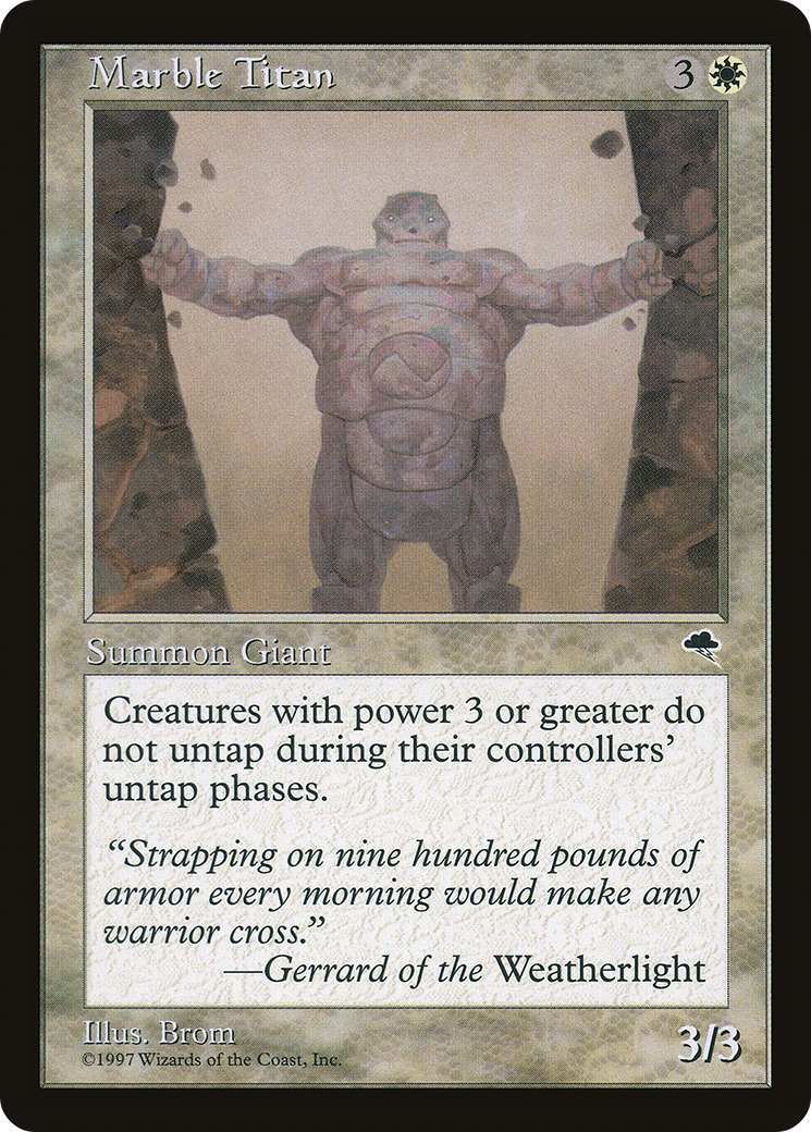{R} Marble Titan [Tempest][TMP 028] - Misty Mountain Games