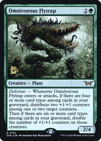 {@R} Omnivorous Flytrap [Duskmourn: House of Horror Prerelease Promos][PR DSK 192]