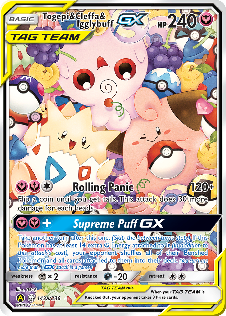[PKM-R] Togepi & Cleffa & Igglybuff GX (143a/236) [Alternate Art Promos]