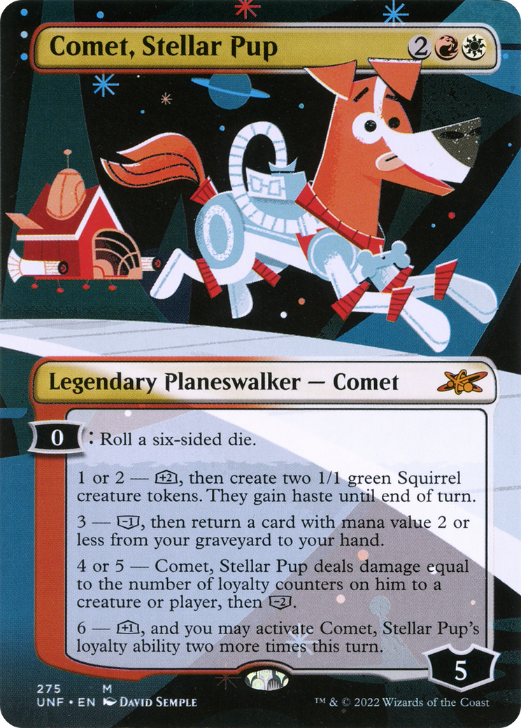 {R} Comet, Stellar Pup (Showcase) [Unfinity][UNF 275]