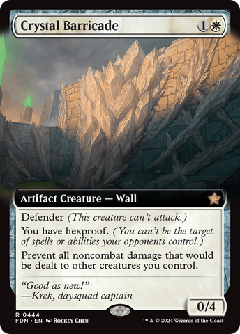{@R} Crystal Barricade (Extended Art) [Foundations][FDN 444]
