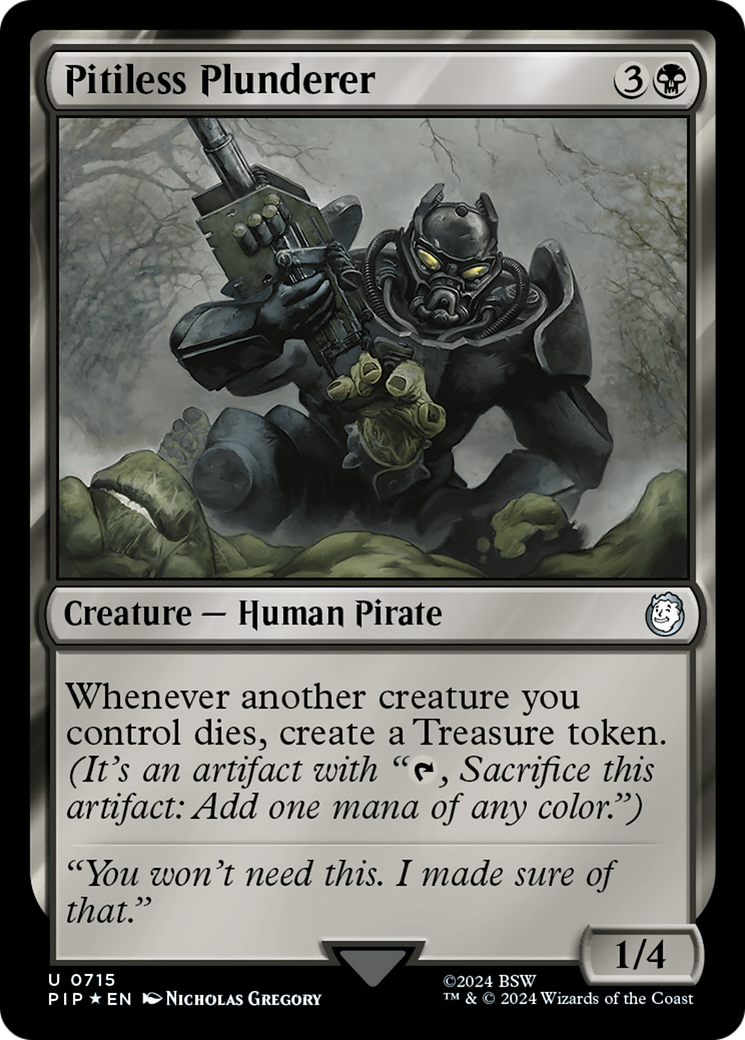 {C} Pitiless Plunderer (Surge Foil) [Fallout][PIP 715]
