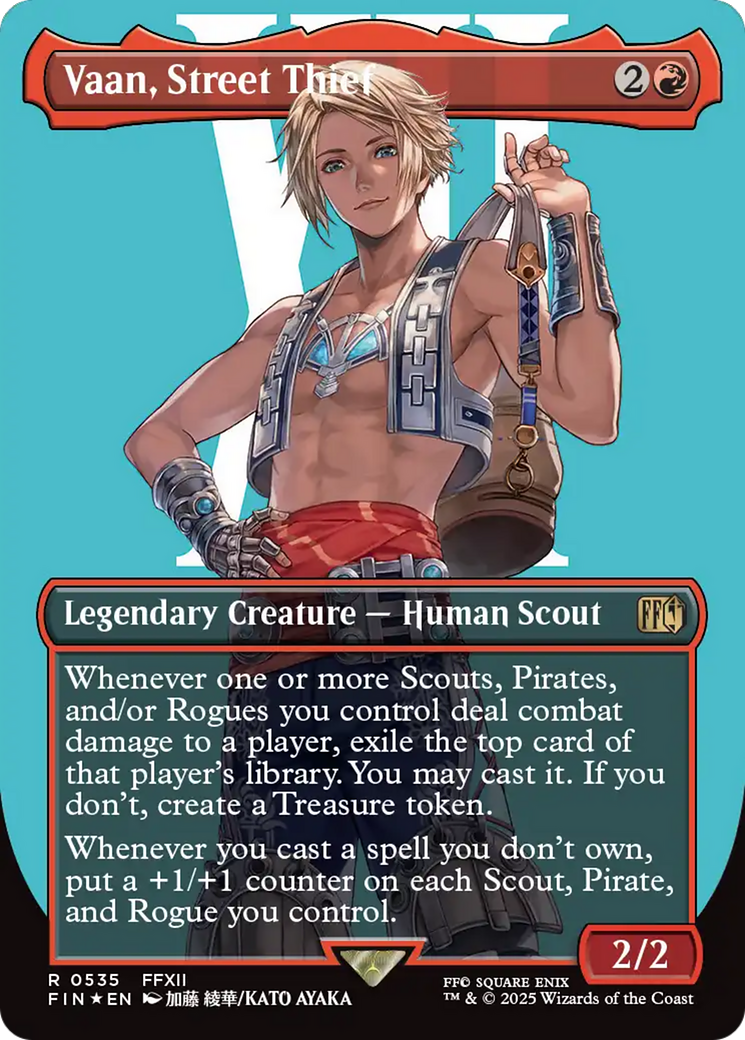 {@@FIN R} Vaan, Street Thief (Borderless) (Surge Foil) [FINAL FANTASY][FIN 535]