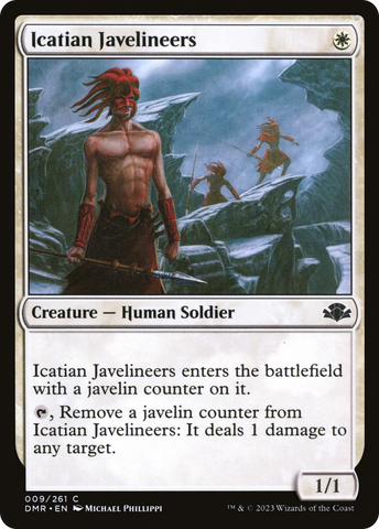 {C} Icatian Javelineers [Dominaria Remastered][DMR 009]