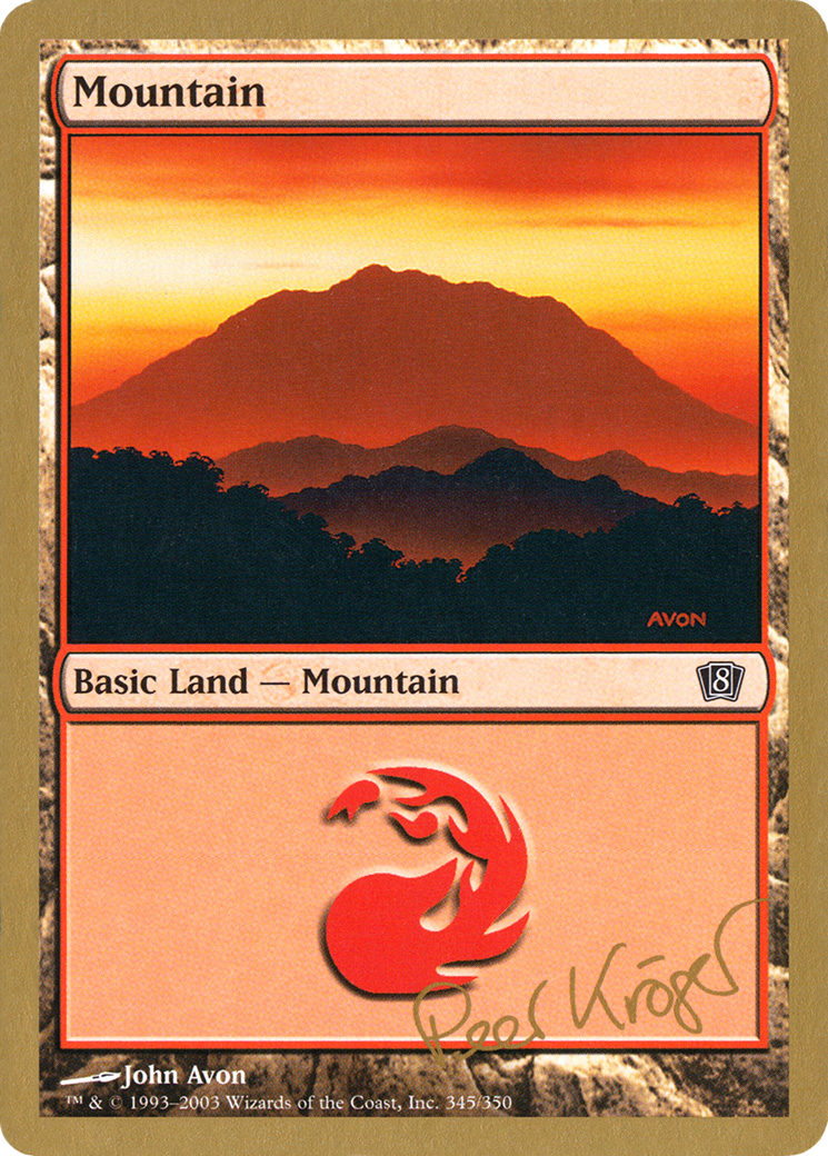 {B}[GB WC03 PK345] Mountain (pk345) (Peer Kroger) [World Championship Decks 2003]