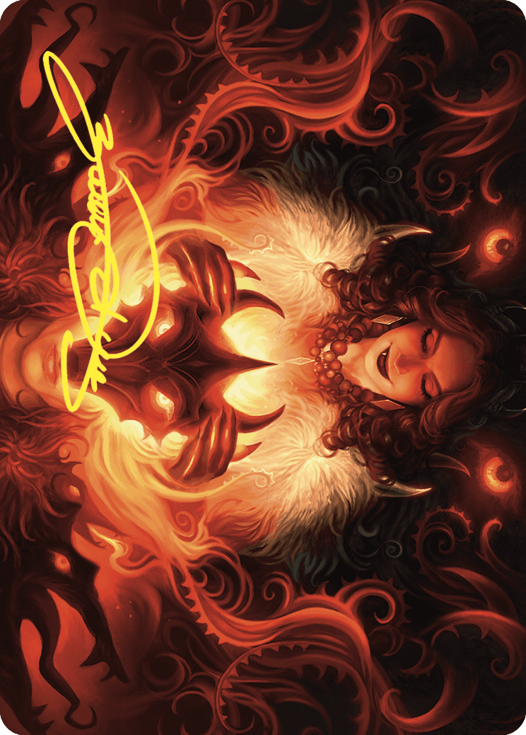 {A} Witch's Mark Art Card (Gold-Stamped Signature) [Wilds of Eldraine Art Series][GS AWOE 021]