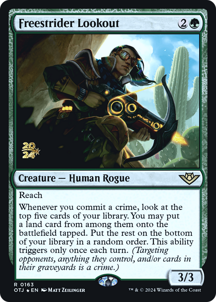 {@R} Freestrider Lookout [Outlaws of Thunder Junction Prerelease Promos][PR OTJ 163]
