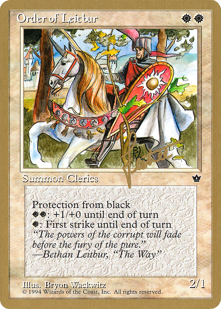 {C} Order of Leitbur (Male) (Bertrand Lestree) [Pro Tour Collector Set][GB PTC BL16B]