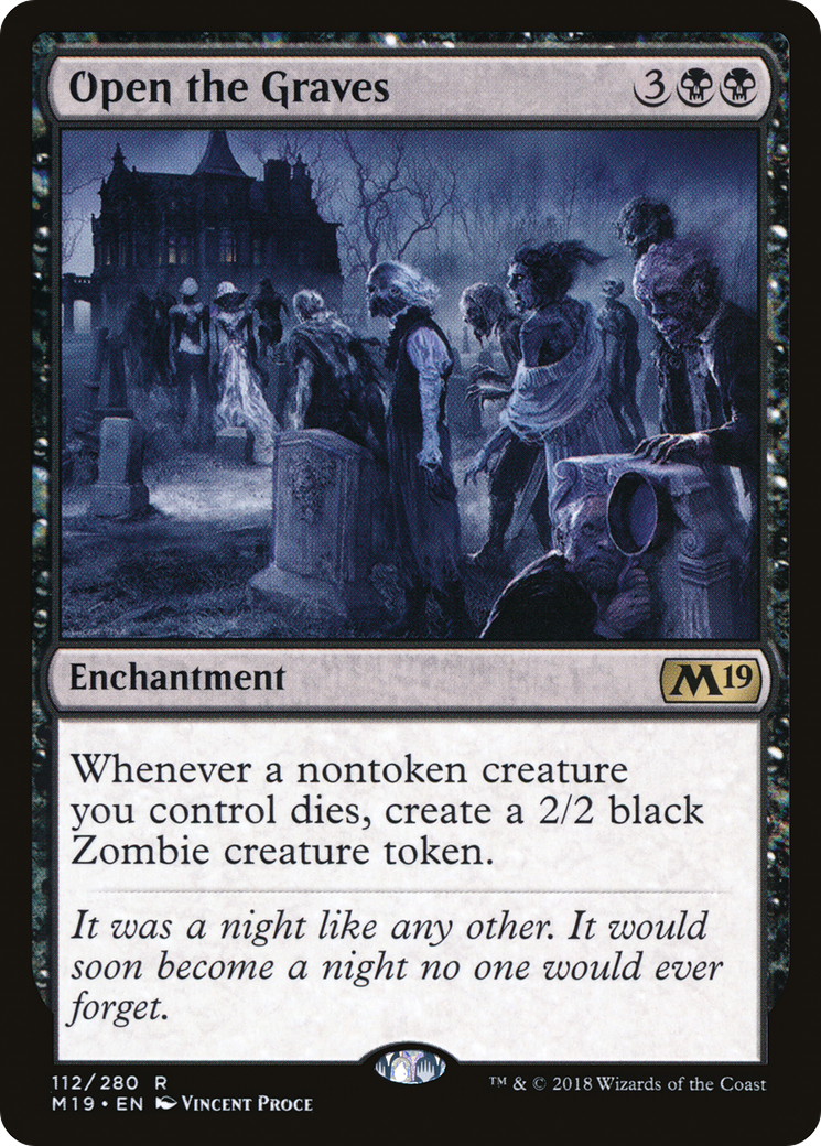 {R} Open the Graves [Core Set 2019][M19 112]