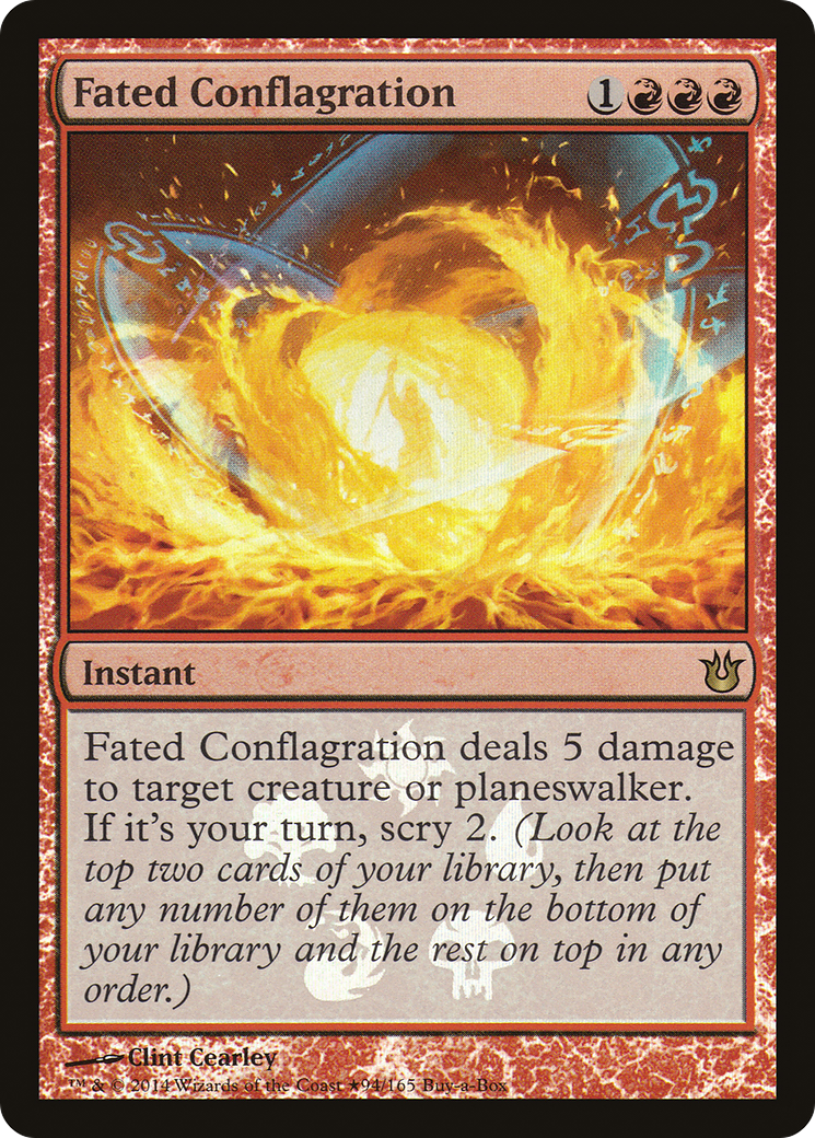 {R} Fated Conflagration (Buy-A-Box) [Born of the Gods Promos][PA BNG 094]