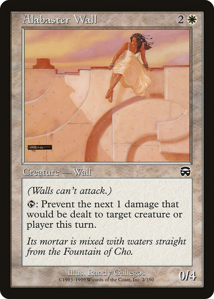 {C} Alabaster Wall [Mercadian Masques][MMQ 002]
