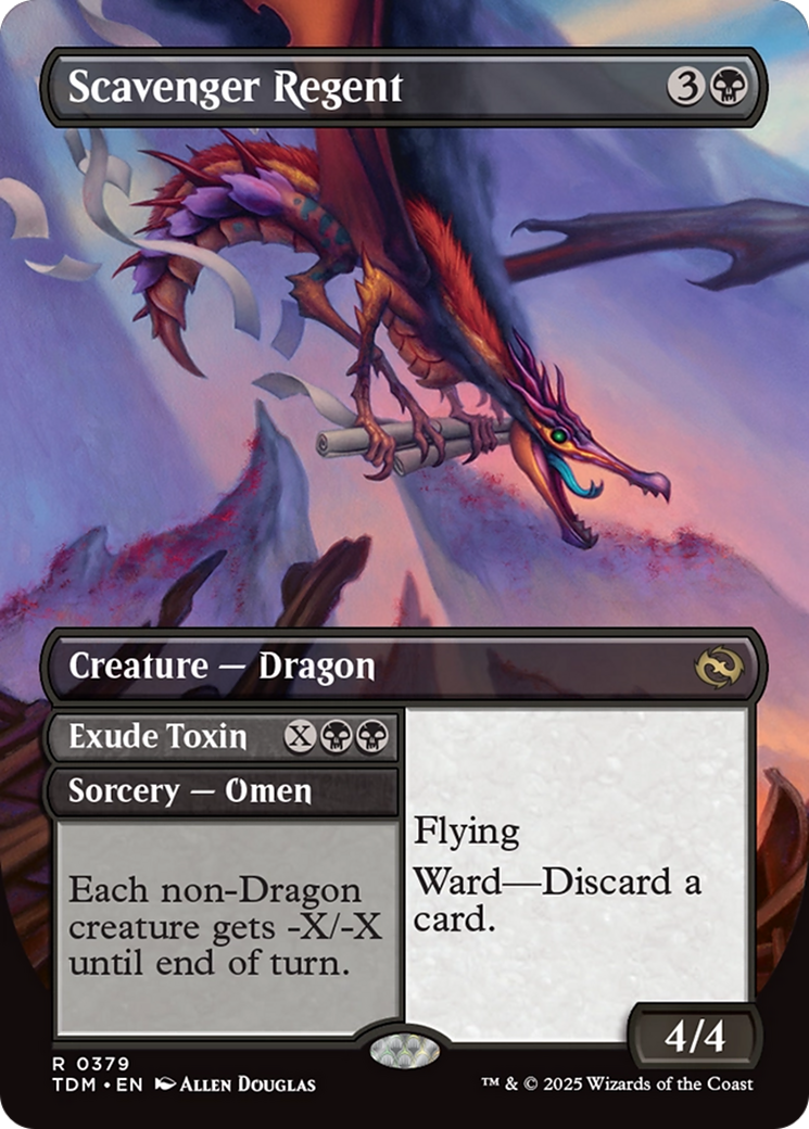 {@R} Scavenger Regent (Borderless) [Tarkir: Dragonstorm][TDM 379]