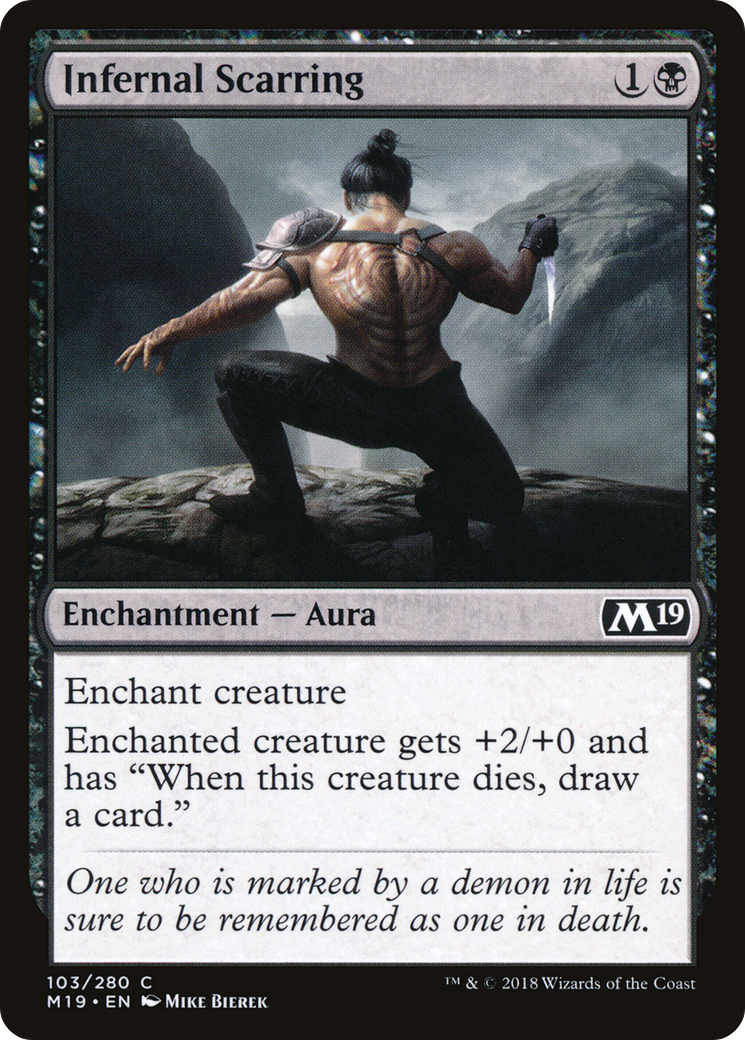 {C} Infernal Scarring [Core Set 2019][M19 103]