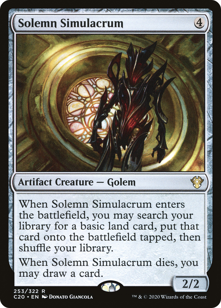 {R} Solemn Simulacrum [Commander 2020][C20 253]