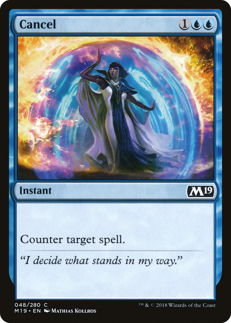 {C} Cancel [Core Set 2019][M19 048]