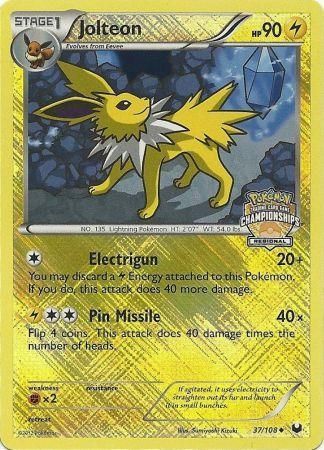 [PKM] Jolteon (37/108) (Regional Championship) [League & Championship Cards]