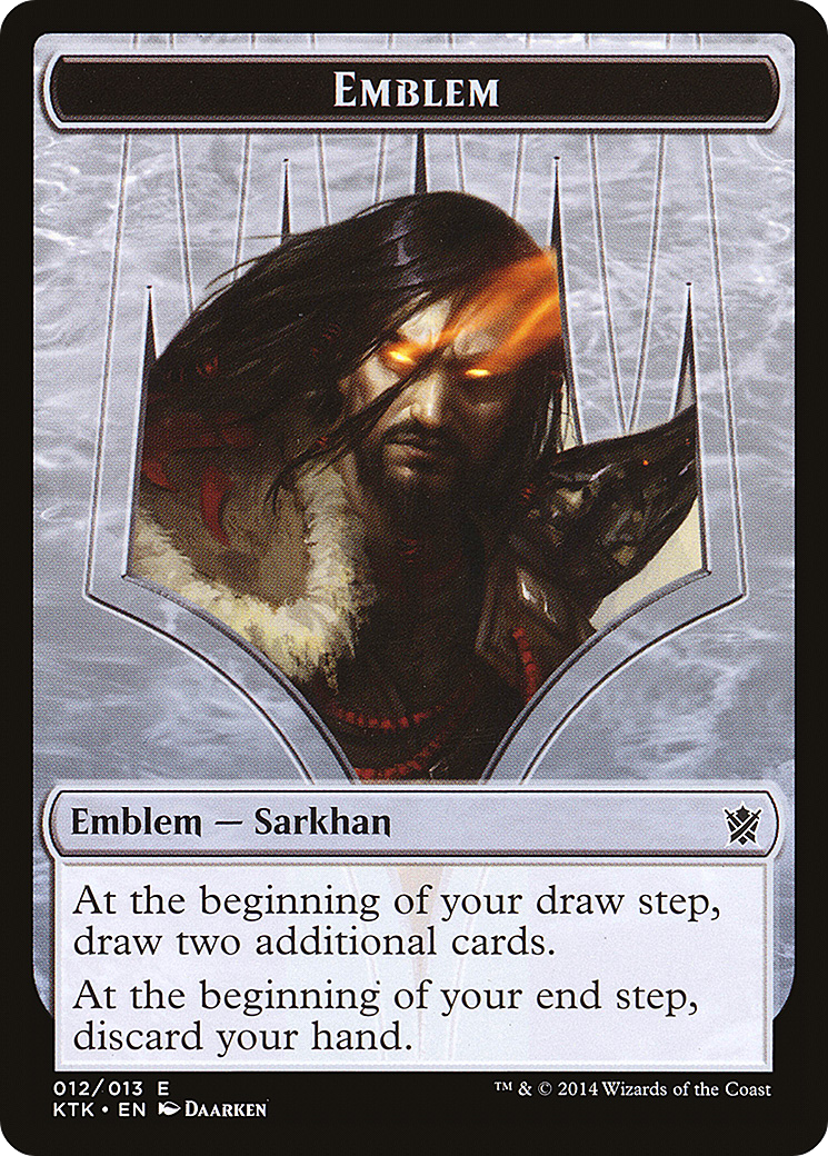 {T} Sarkhan, the Dragonspeaker Emblem [Khans of Tarkir Tokens][TKTK 012]