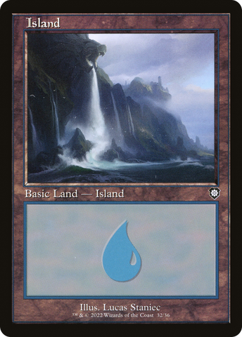 {B}[BRC 032] Island (032) (Retro) [The Brothers' War Commander]