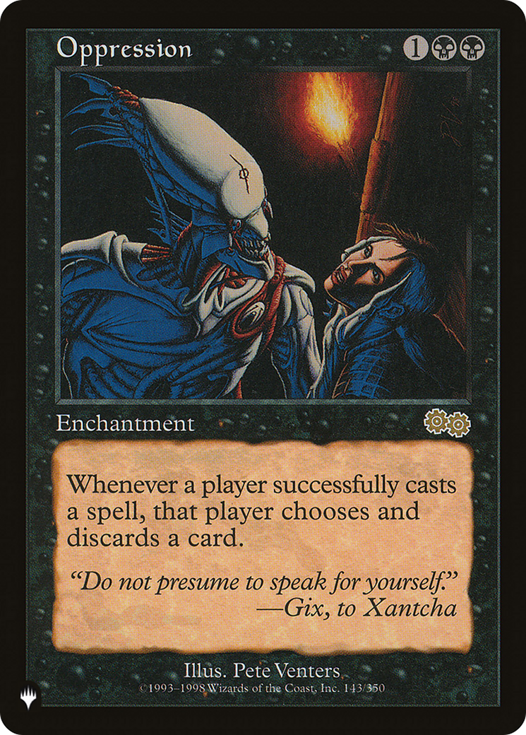 Oppression [LIST 143/350]