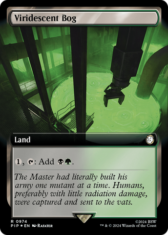 {R} Viridescent Bog (Extended Art) (Surge Foil) [Fallout][PIP 974]