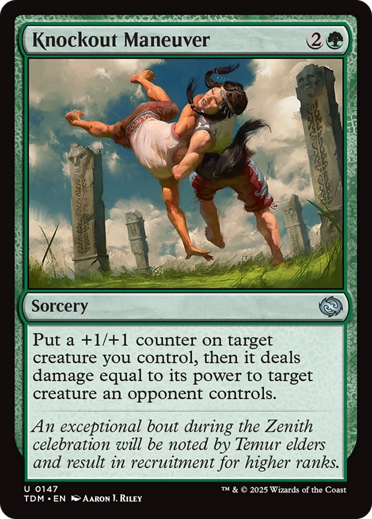 {@C} Knockout Maneuver [Tarkir: Dragonstorm][TDM 147]