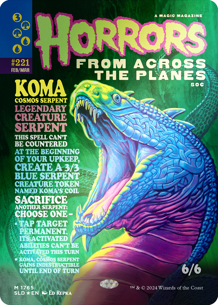 {R} Koma, Cosmos Serpent (Rainbow Foil) [Secret Lair Drop Series][RBF SLD 1765]