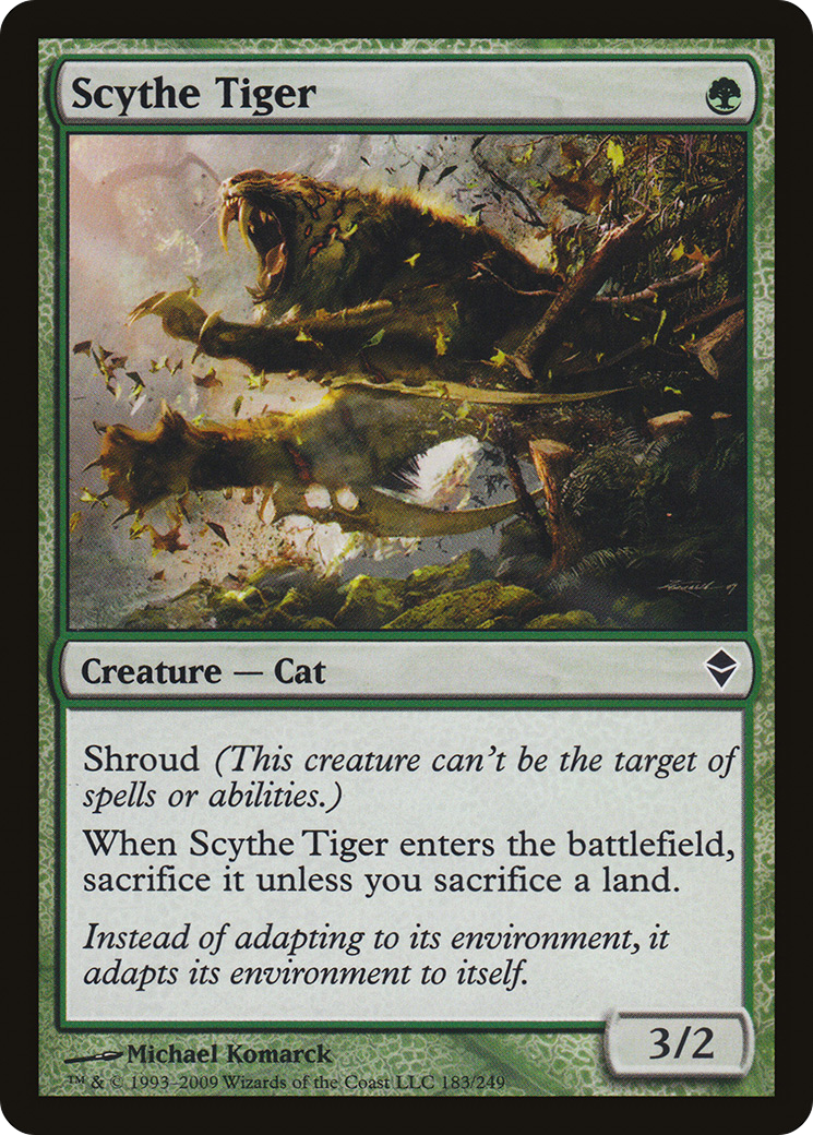 {C} Scythe Tiger [Zendikar][ZEN 183]