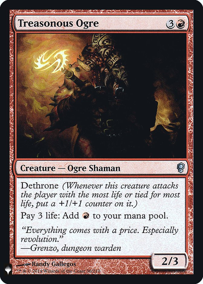 {C} Treasonous Ogre [Mystery Booster][MB1 CNS 036]