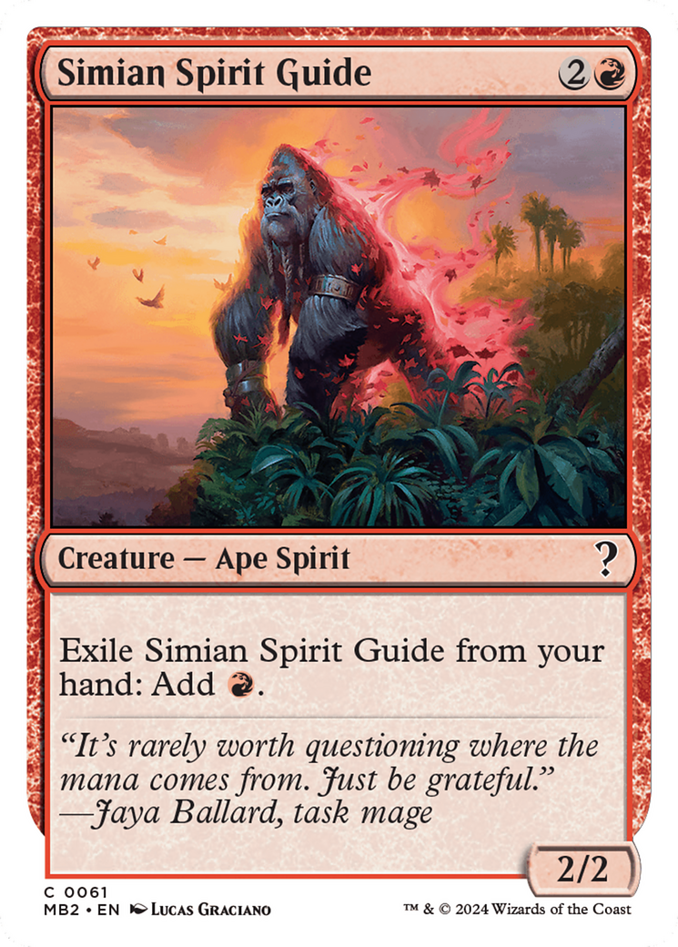 {C} Simian Spirit Guide (White Border) [Mystery Booster 2][MB2 061]