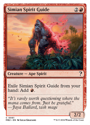 {C} Simian Spirit Guide (White Border) [Mystery Booster 2][MB2 061]