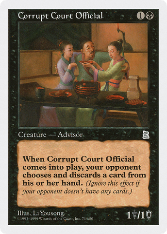 {C} Corrupt Court Official [Portal Three Kingdoms][PTK 071]