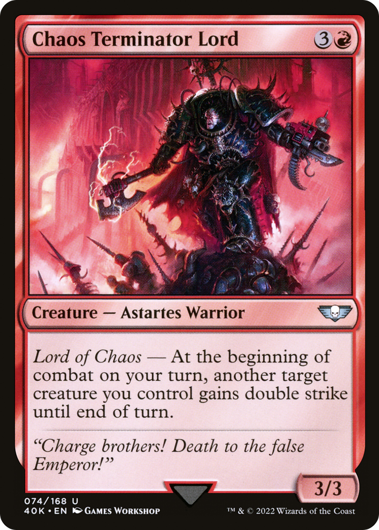 {C} Chaos Terminator Lord [Universes Beyond: Warhammer 40,000][40K 074]