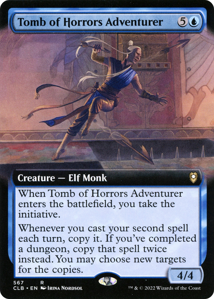 {R} Tomb of Horrors Adventurer (Extended Art) [Commander Legends: Battle for Baldur's Gate][CLB 567]