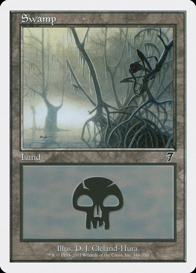 {B}[7ED 346] Swamp (346) [Seventh Edition]
