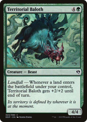 {C} Territorial Baloth [Duel Decks: Zendikar vs. Eldrazi][DDP 024]