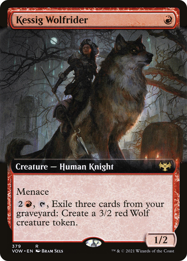 {R} Kessig Wolfrider (Extended Art) [Innistrad: Crimson Vow][VOW 379]