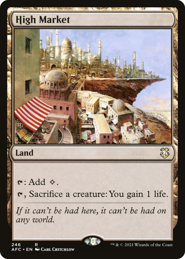 {R} High Market [Dungeons & Dragons: Adventures in the Forgotten Realms Commander][AFC 246]