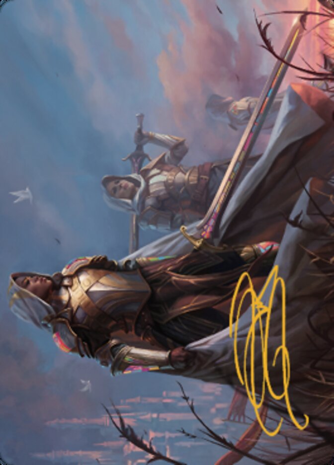{A} Danitha, Benalia's Hope Art Card (Gold-Stamped Signature) [Dominaria United Art Series][GS ADMU 006]