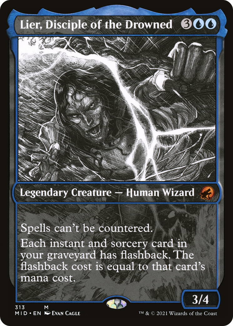 {R} Lier, Disciple of the Drowned (Showcase Eternal Night) [Innistrad: Midnight Hunt][MID 313]