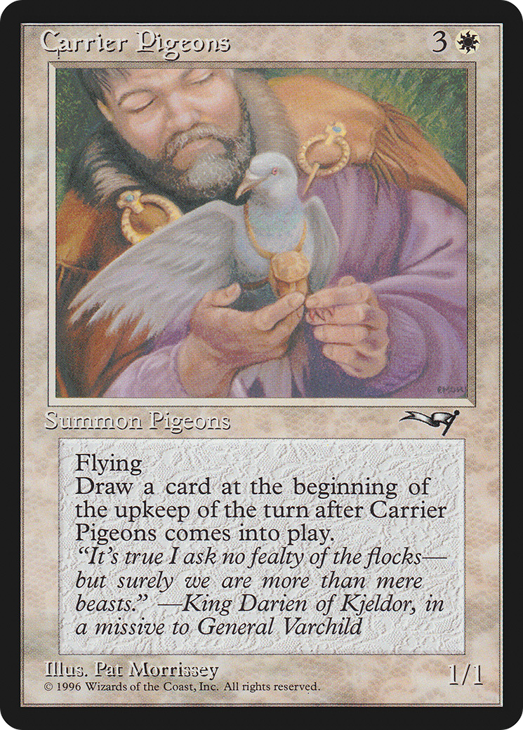 {C} Carrier Pigeons (Flying Art) [Alliances][ALL 1B]