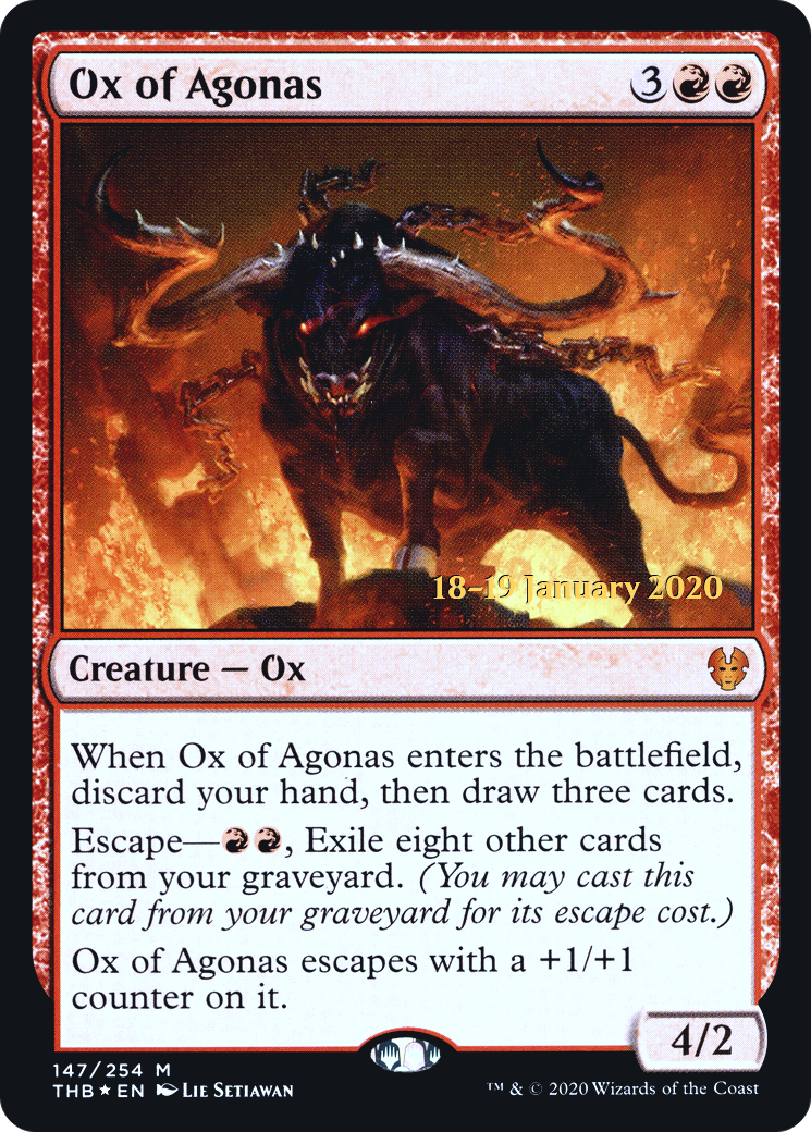 {R} Ox of Agonas [Theros Beyond Death Prerelease Promos][PR THB 147]