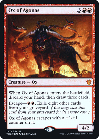 {R} Ox of Agonas [Theros Beyond Death Prerelease Promos][PR THB 147]