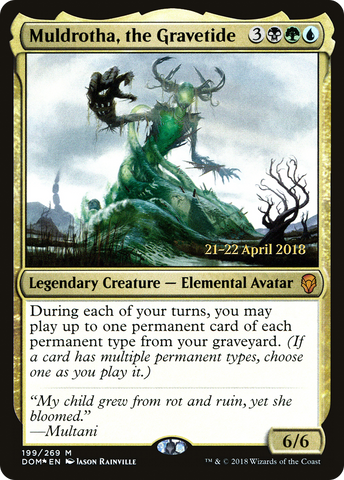 {R} Muldrotha, the Gravetide [Dominaria Prerelease Promos][PR DOM 199]