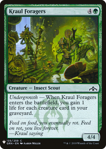 {C} Kraul Foragers [Mystery Booster][LS GRN 135]