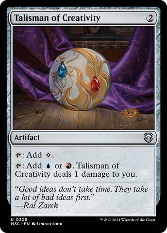{C} Talisman of Creativity [Modern Horizons 3 Commander][M3C 308]