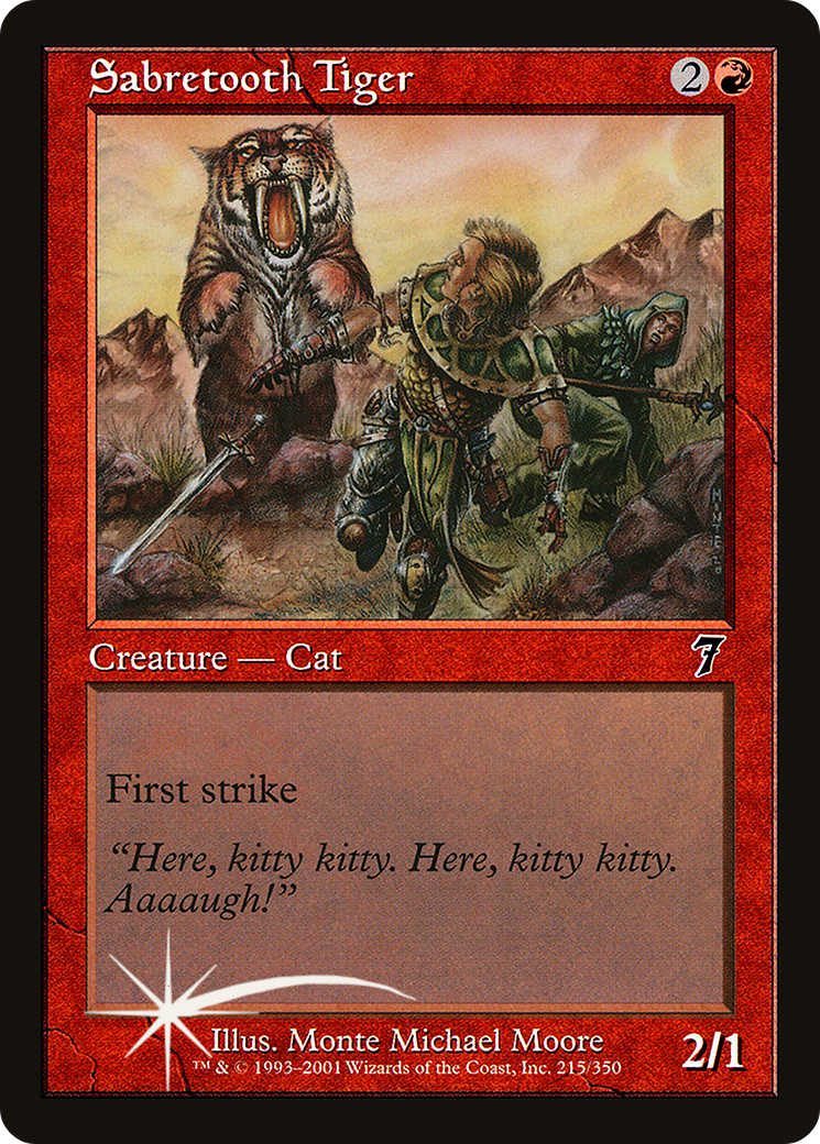 {C} Sabretooth Tiger [Seventh Edition][7ED 215]