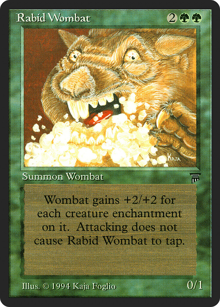 {C} Rabid Wombat [Legends][LEG 198] - Misty Mountain Games